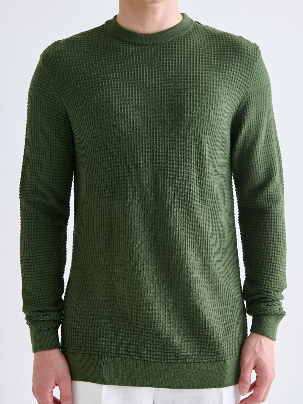 Pull-over Col rond Manches longues pour Hommes en Tricot-2