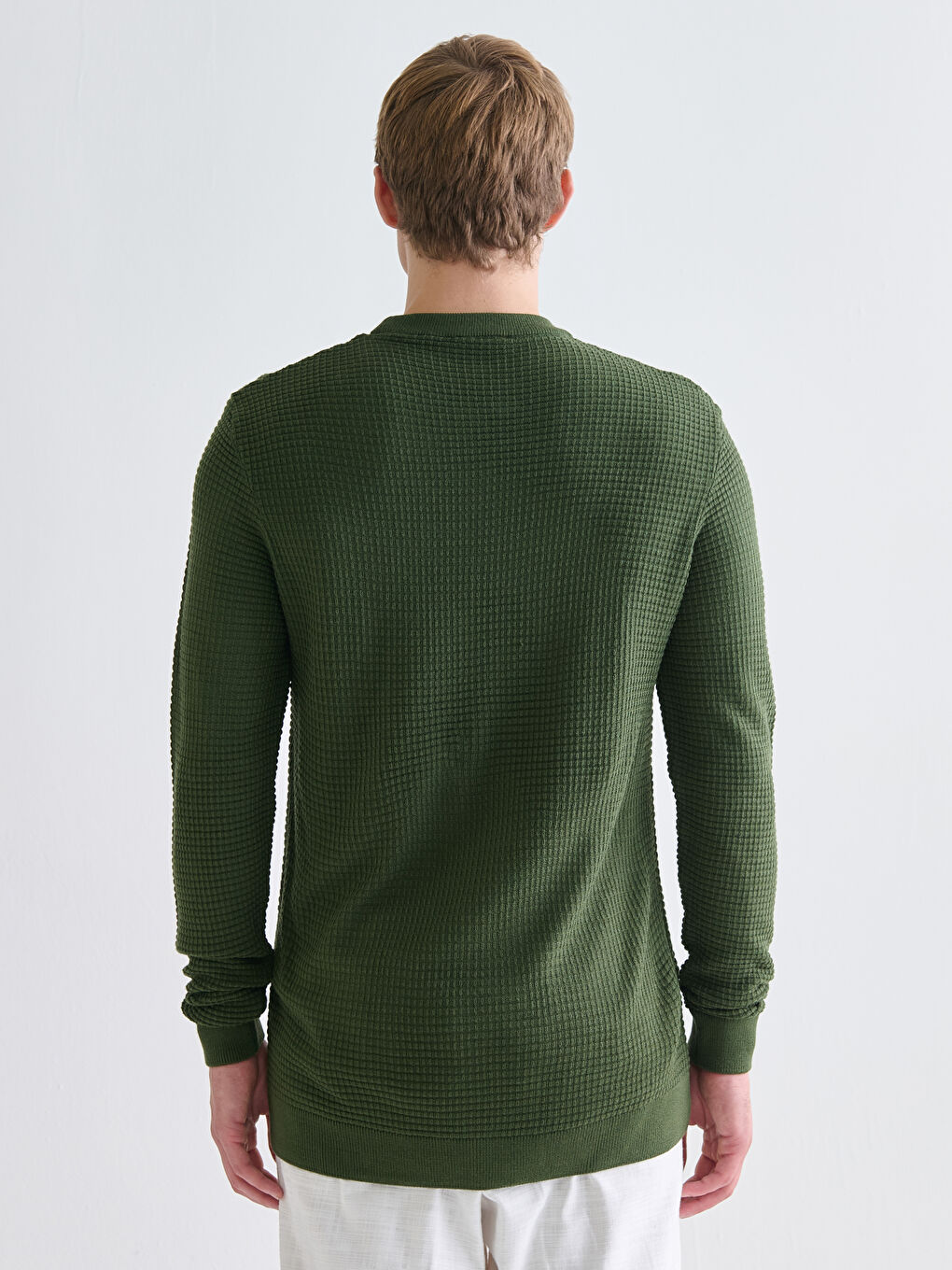 Pull-over Col rond Manches longues pour Hommes en Tricot-3