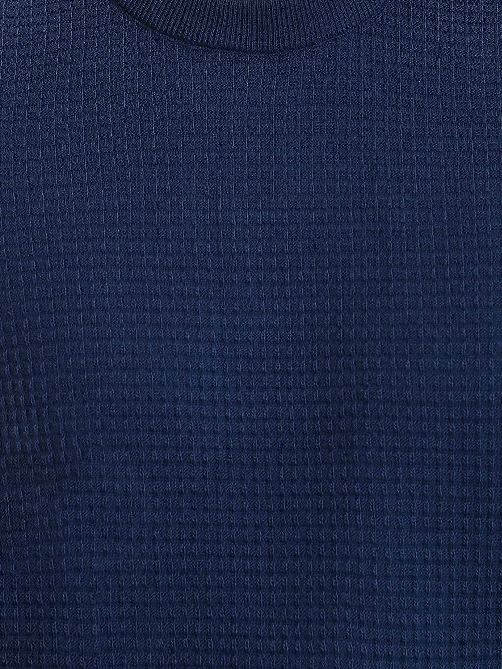 Crew Neck Long Sleeve Men's Tricot Sweater-5