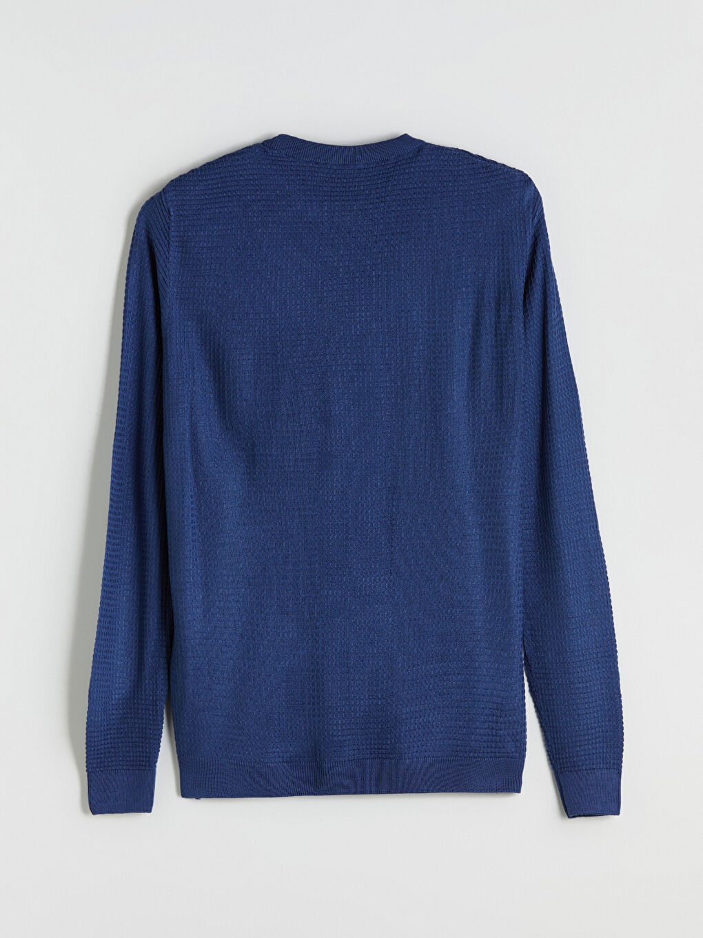 Crew Neck Long Sleeve Men's Tricot Sweater-10
