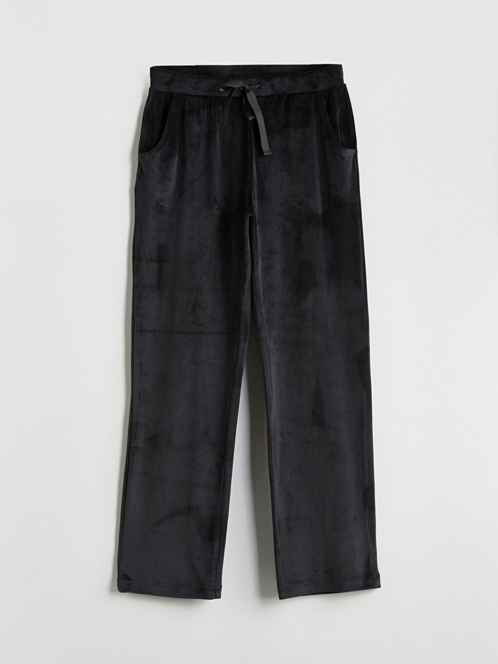 Elastic Waist Velvet Women's Pyjama Bottoms-4