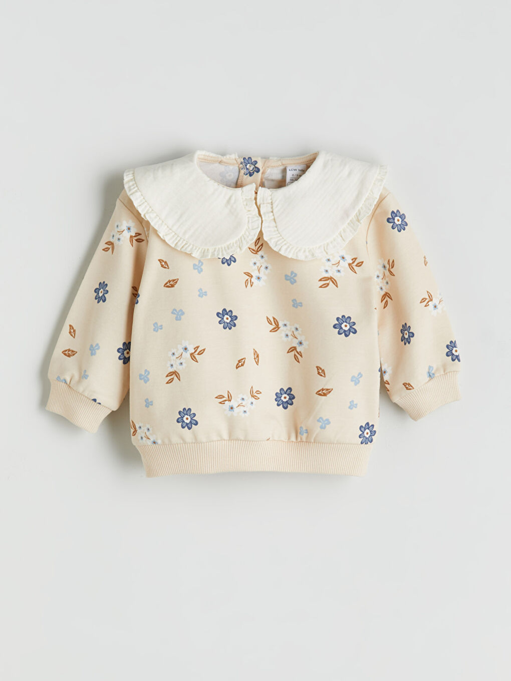 LCW baby Peter Pan Collar Baby Girls' Sweatshirt and Leggings 2 Pack -W57838Z1-LQB