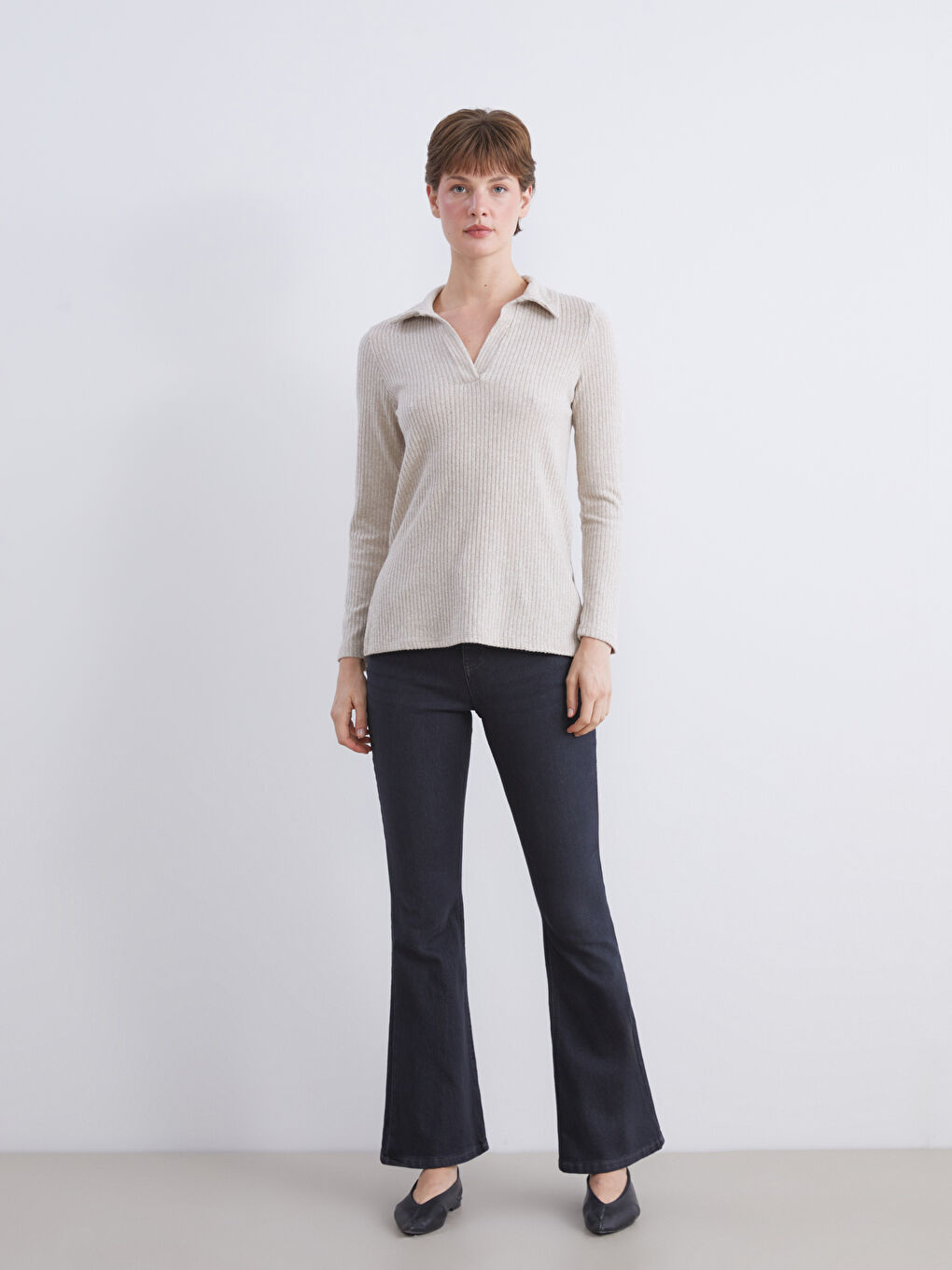 Woman BEIGE T-Shirt-1