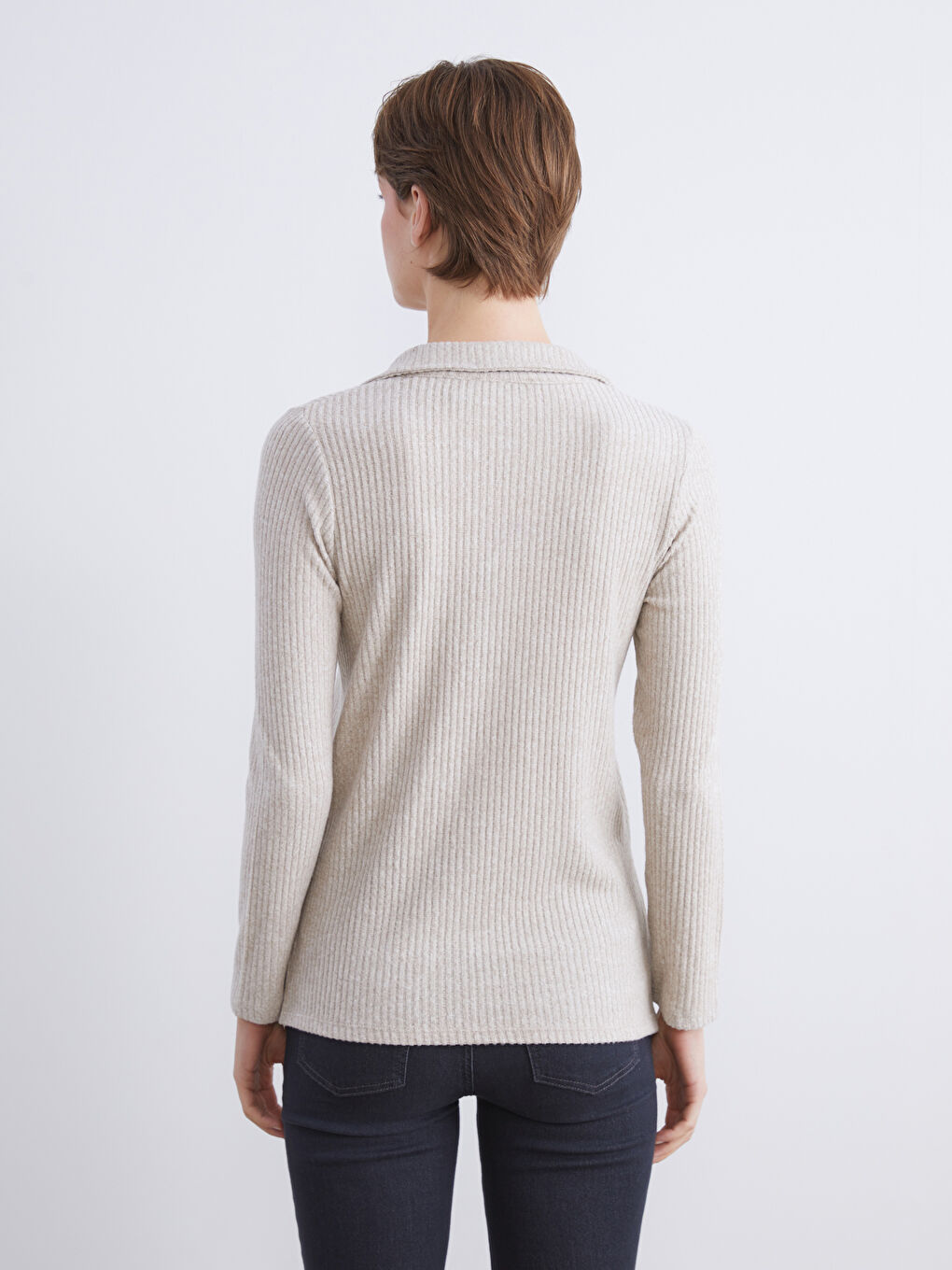 Woman BEIGE T-Shirt-3