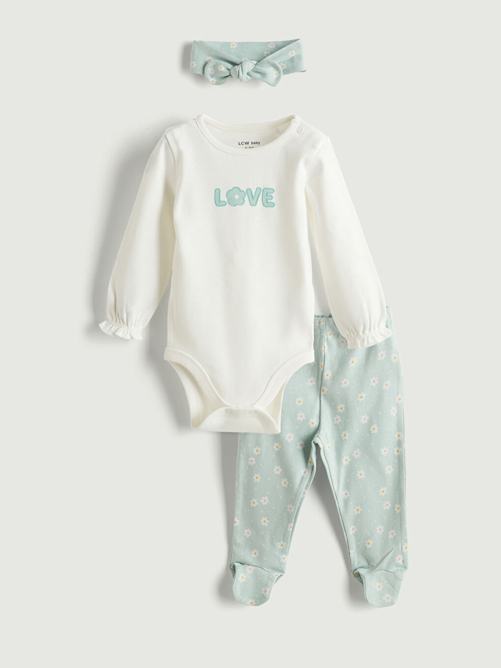 LCW baby سێت بێجی كاڵ کچی ساوا -W57926Z1-FDU