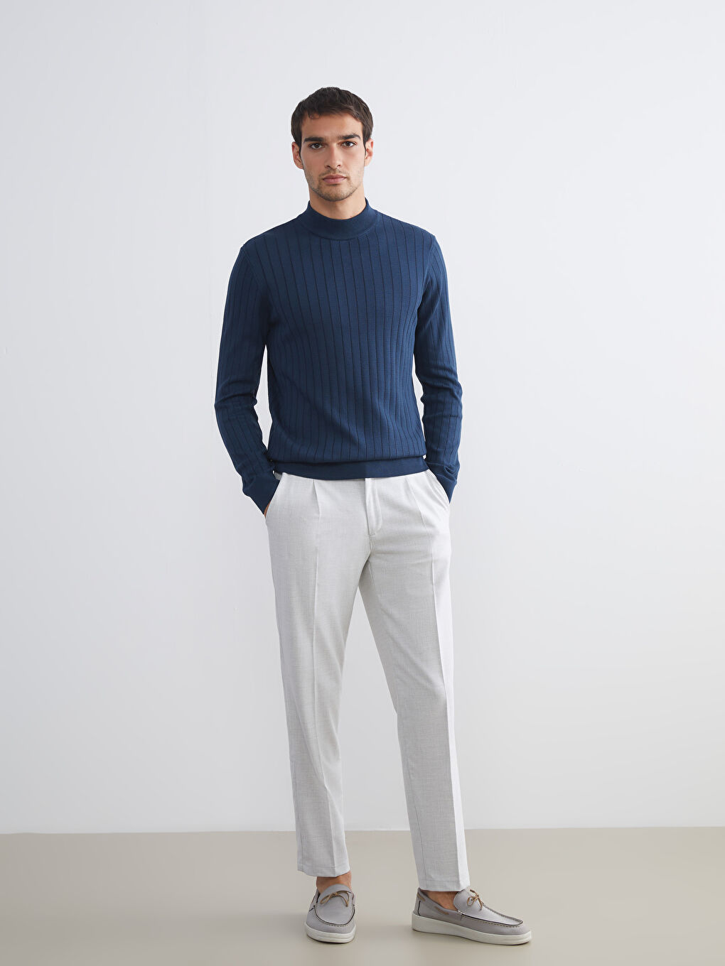 SOUTHBLUE Half Turtleneck Men's Knitwear Sweater -W57932Z8-YH7