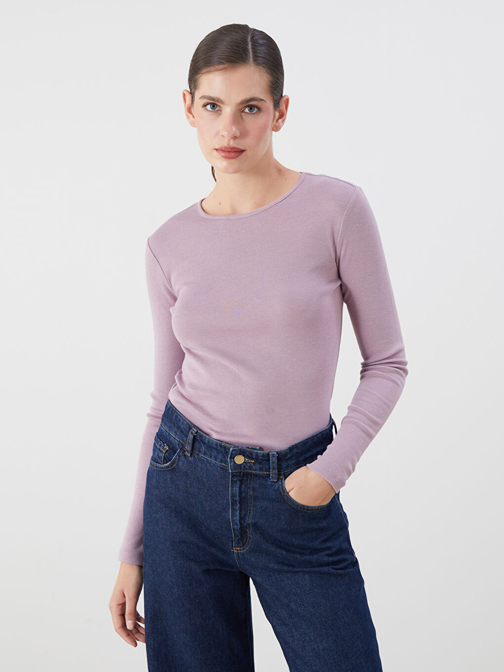LCWAIKIKI Basic Crew Neck Women's Body -W57945Z8-LBA