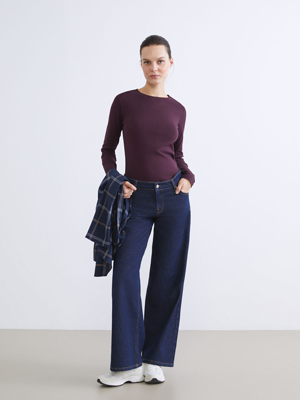 Žena TAMNO LJUBIČASTA Majica kratkih rukava-1