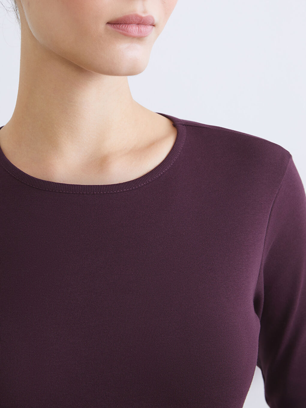 Žena TAMNO LJUBIČASTA Majica kratkih rukava-2