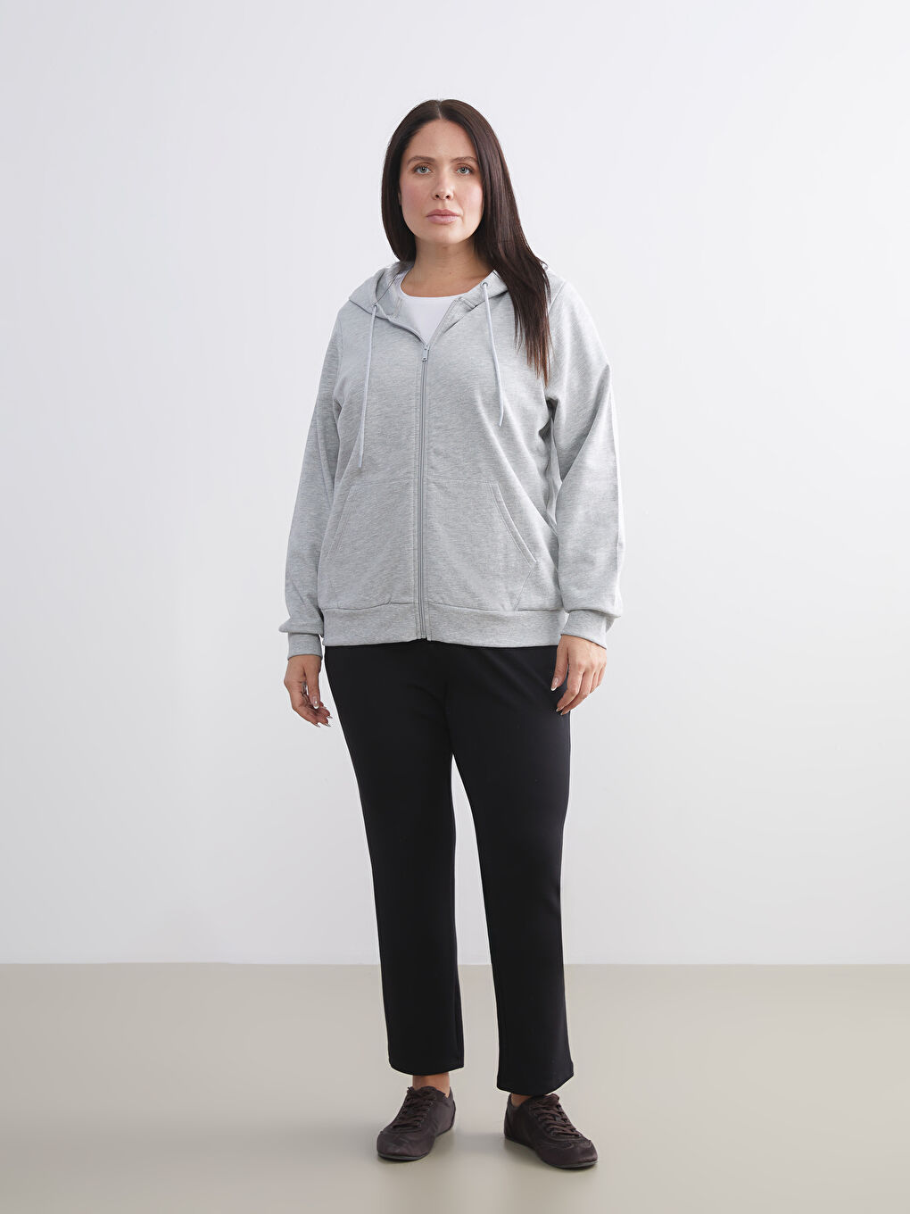 Hooded Women's Zip-Up Sweatshirt-1