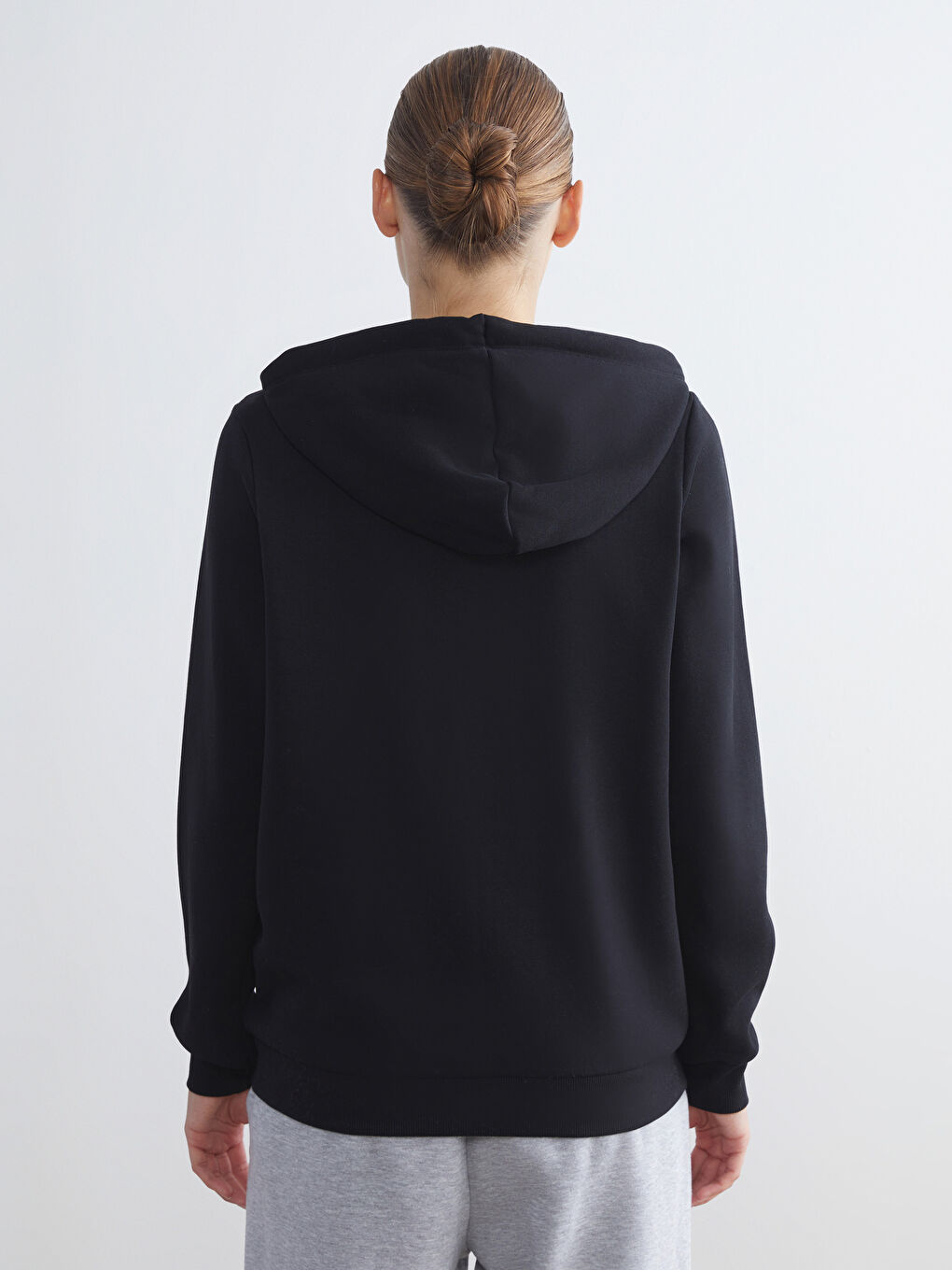 LCWAIKIKI Basic Hooded Women's Zip-Up Sweatshirt -W57947Z8-CVL