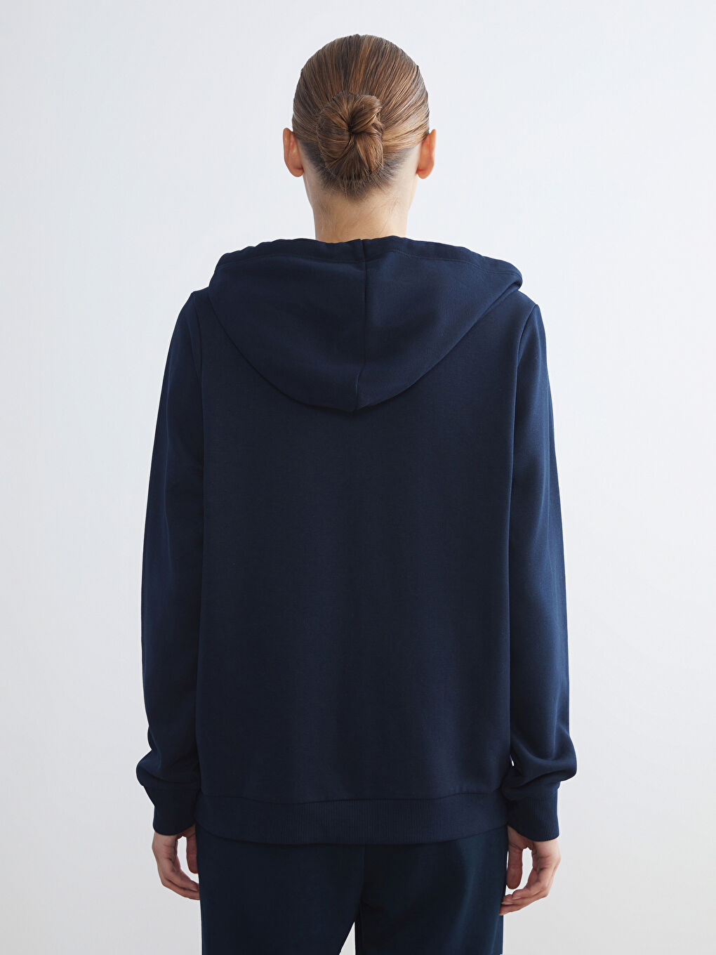 LCWAIKIKI Basic Hooded Women's Zip-Up Sweatshirt -W57947Z8-E1J