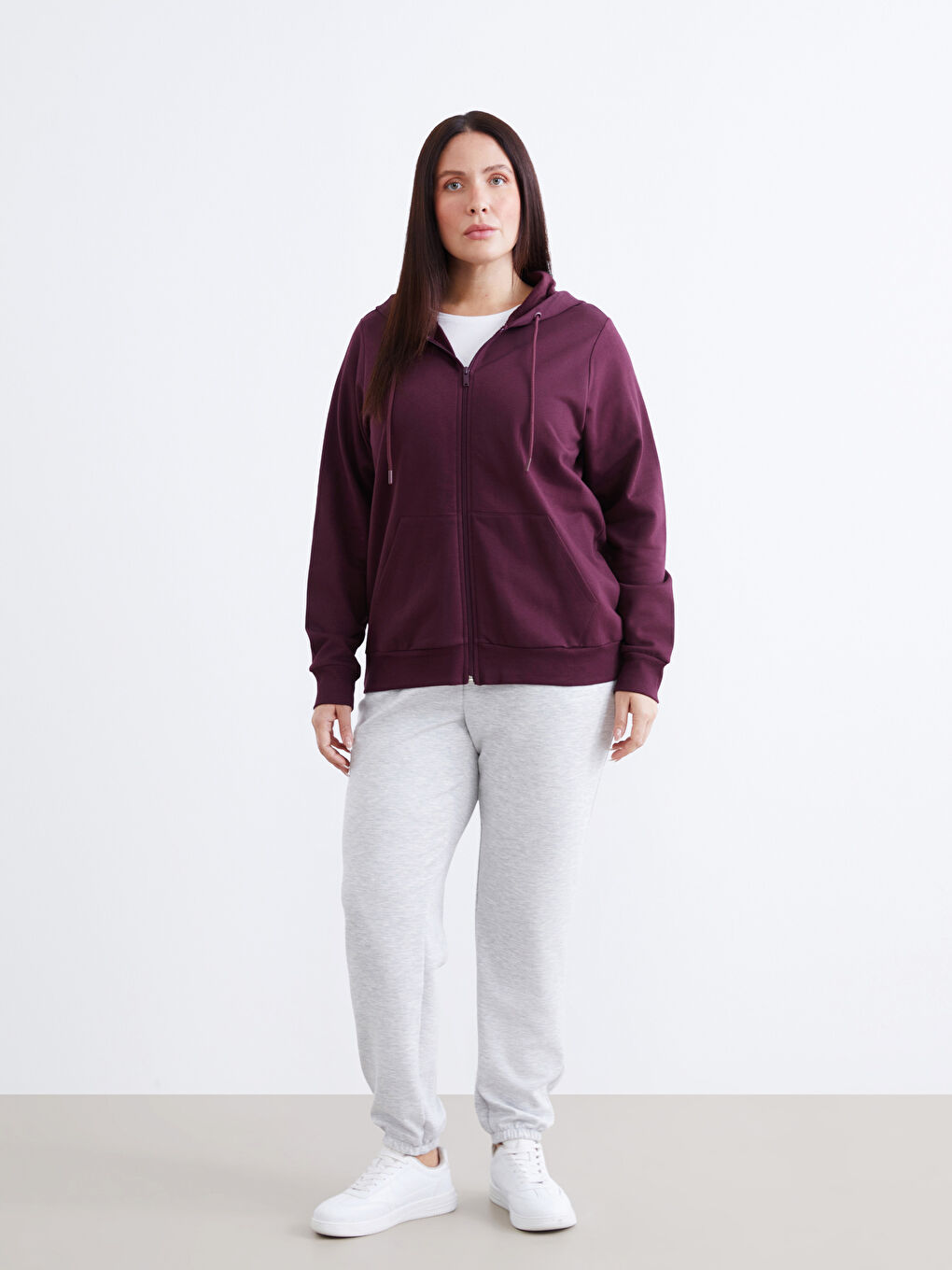 Hooded Women's Zip-Up Sweatshirt-5