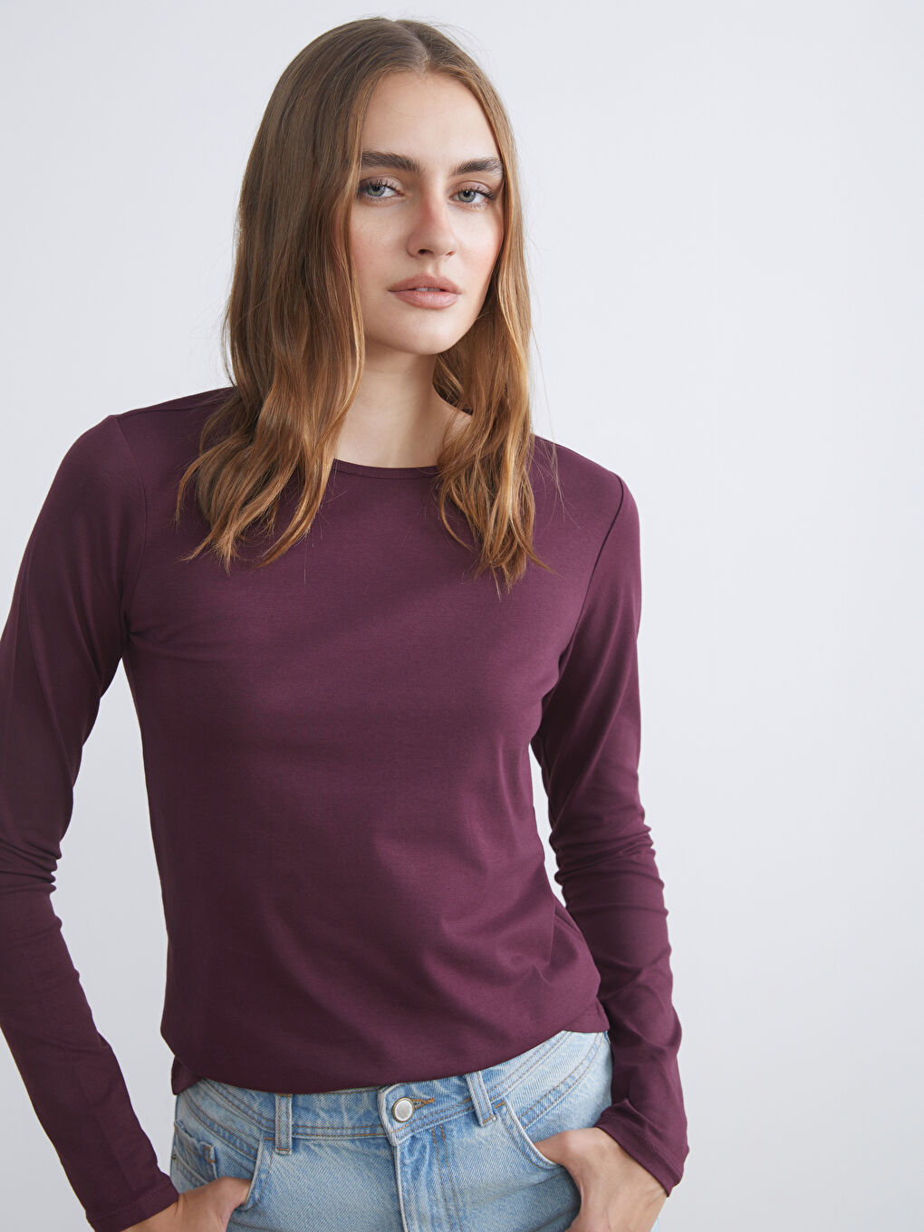 LCWAIKIKI Classic Crew Neck Women's T-Shirt -W57954Z8-HQT
