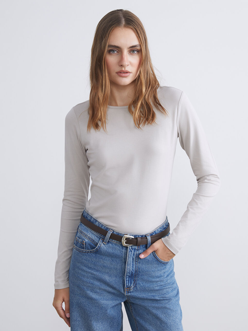 LCWAIKIKI Classic Crew Neck Women's T-Shirt -W57954Z8-QYF