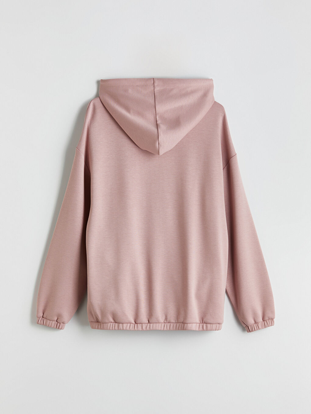 LCWAIKIKI Classic Hooded Oversize Women's Zipper Sweatshirt -W57958Z8-GJR