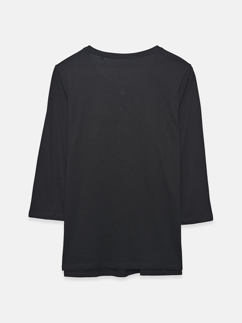 T-Shirt mit Rundhalsausschnitt, Schlicht-1