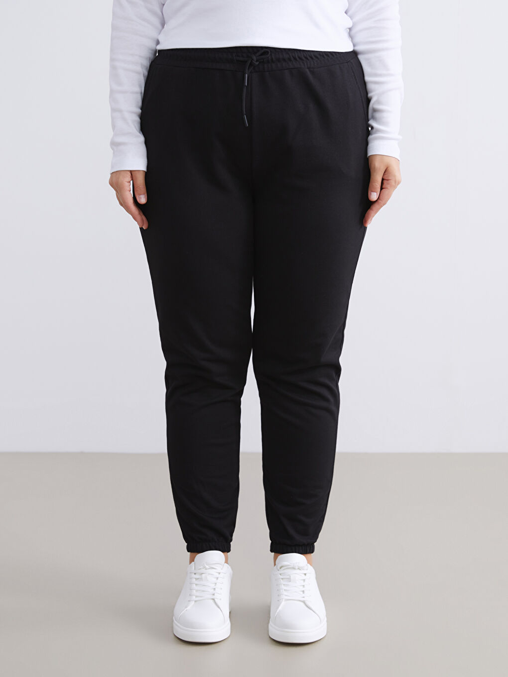Elasticated Waist Women's Jogger Sweatpants-13