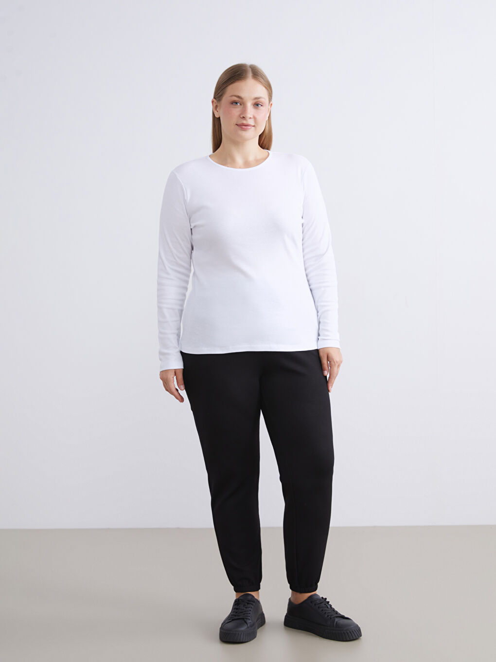 Elasticated Waist Women's Jogger Sweatpants-1