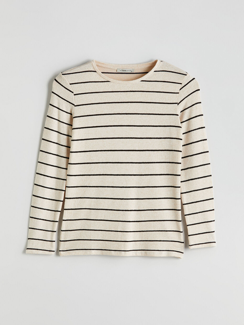 LCWAIKIKI Basic Crew Neck Striped Women's T-Shirt -W57972Z8-LFC