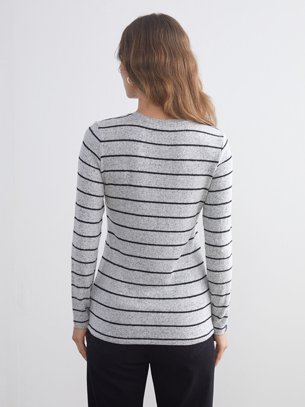 LCWAIKIKI Classic Crew Neck Striped Women's T-Shirt -W57972Z8-LFY