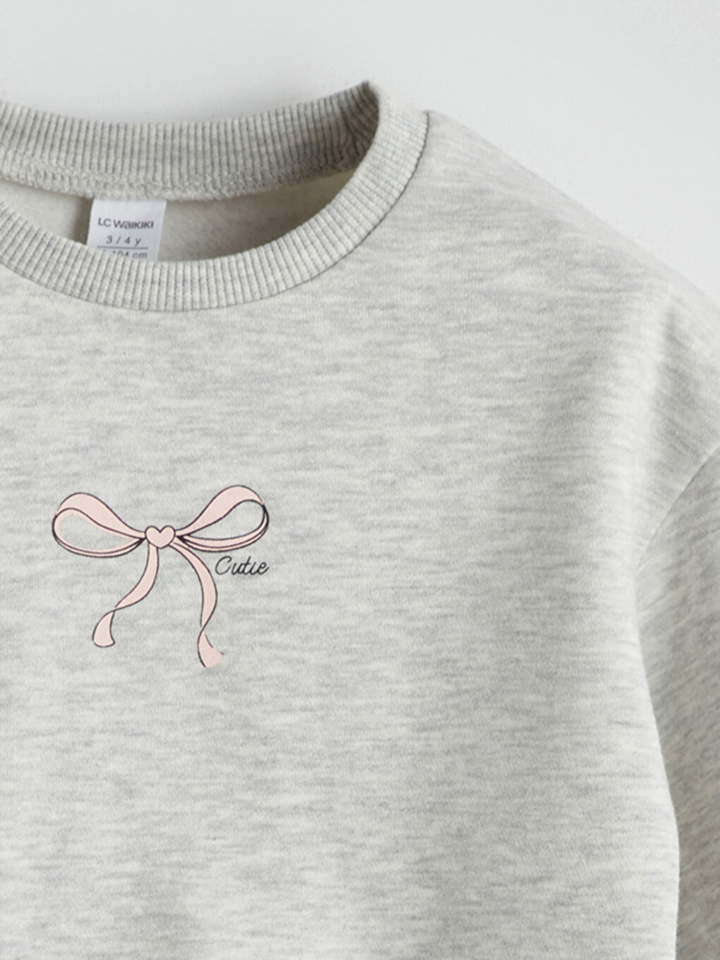 LCW Kids Crew Neck Girls' Sweatshirt -W57978Z1-CY9