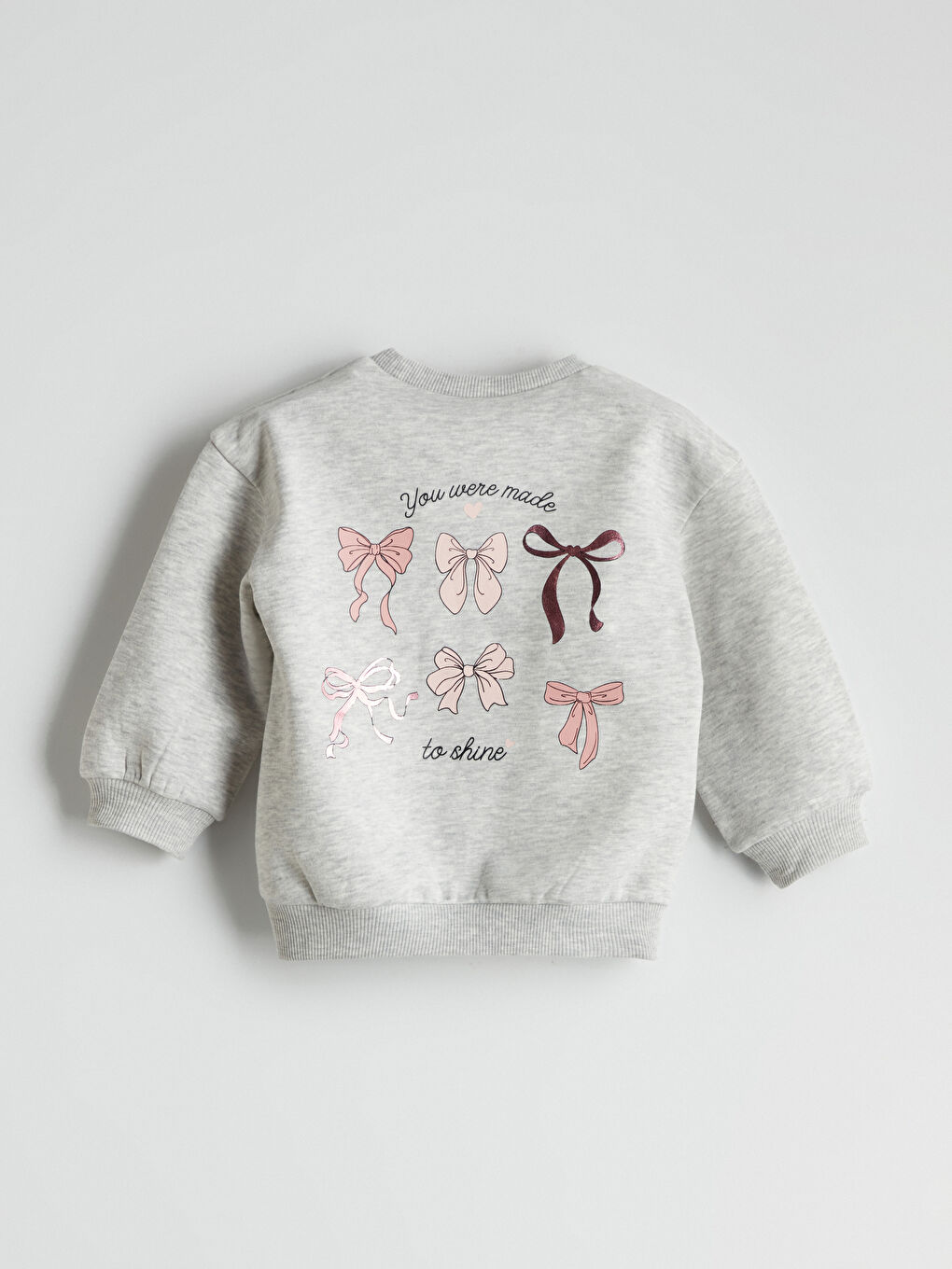 LCW Kids Crew Neck Girls' Sweatshirt -W57978Z1-CY9