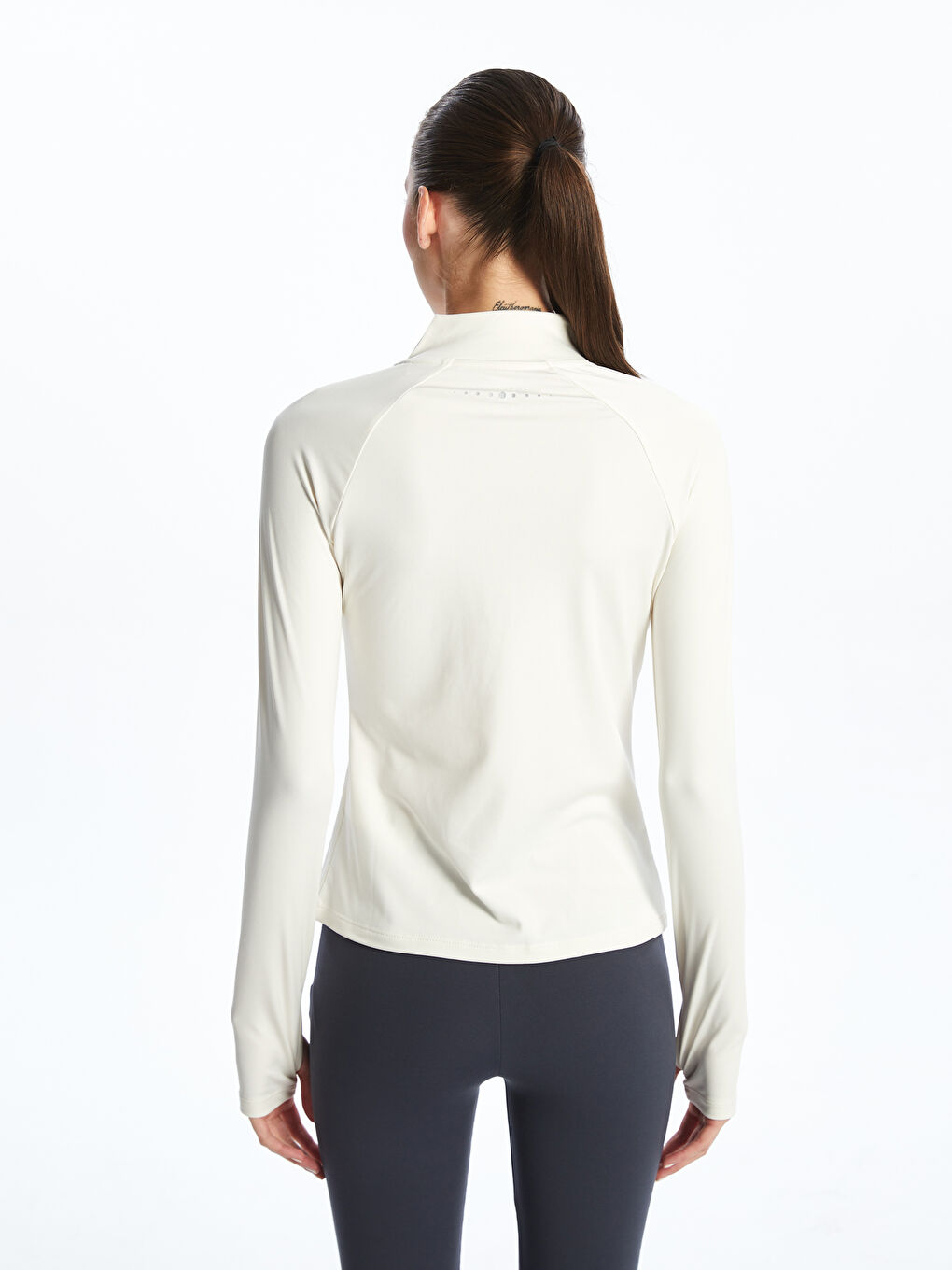 XSIDE ACTIVE Funnel Neck Reflective Printed Women's Sports T-Shirt -W57986Z8-FDV