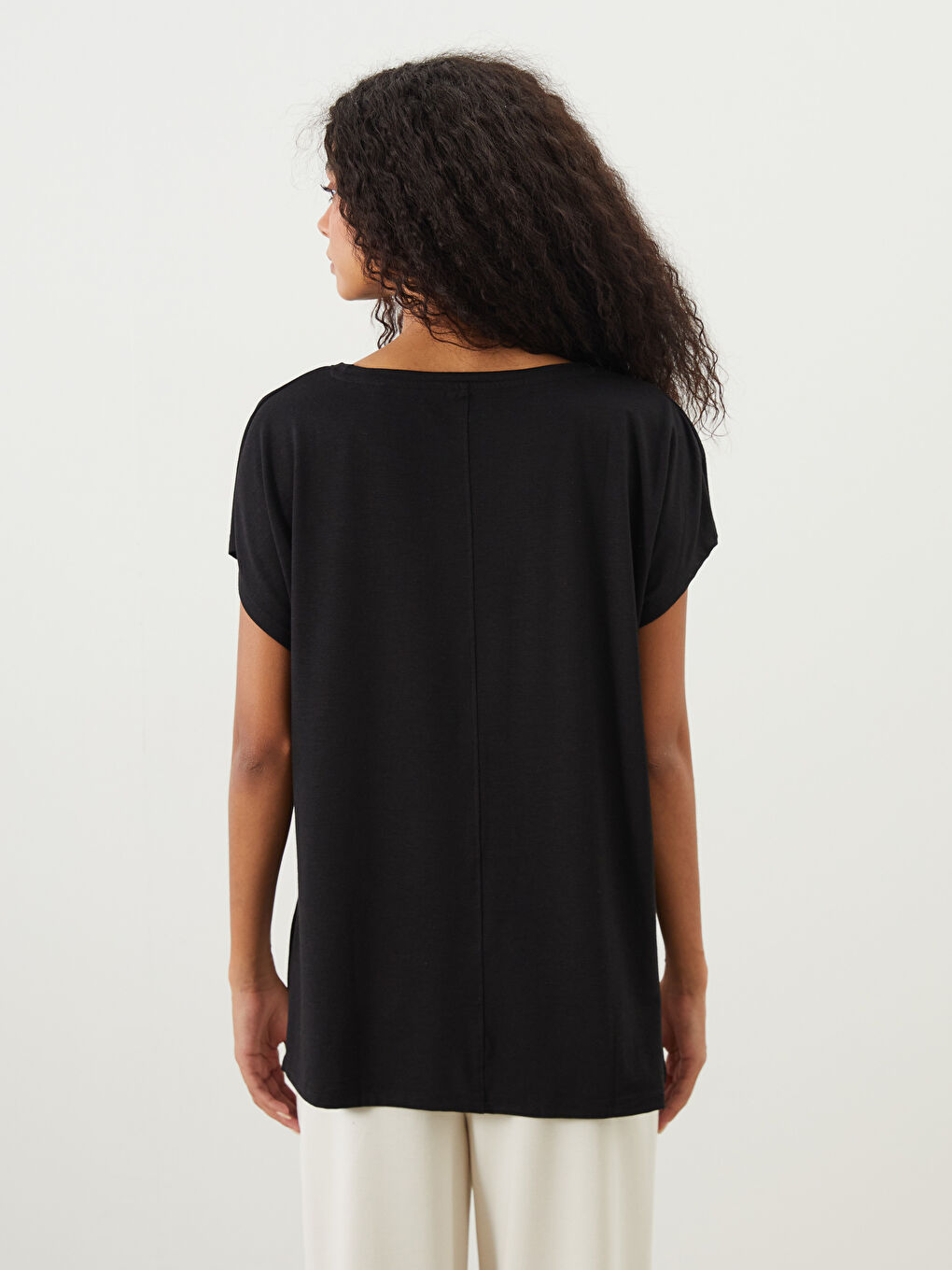 XSIDE ACTIVE Crew Neck Oversize Women's Sports T-Shirt -W57987Z8-CVL