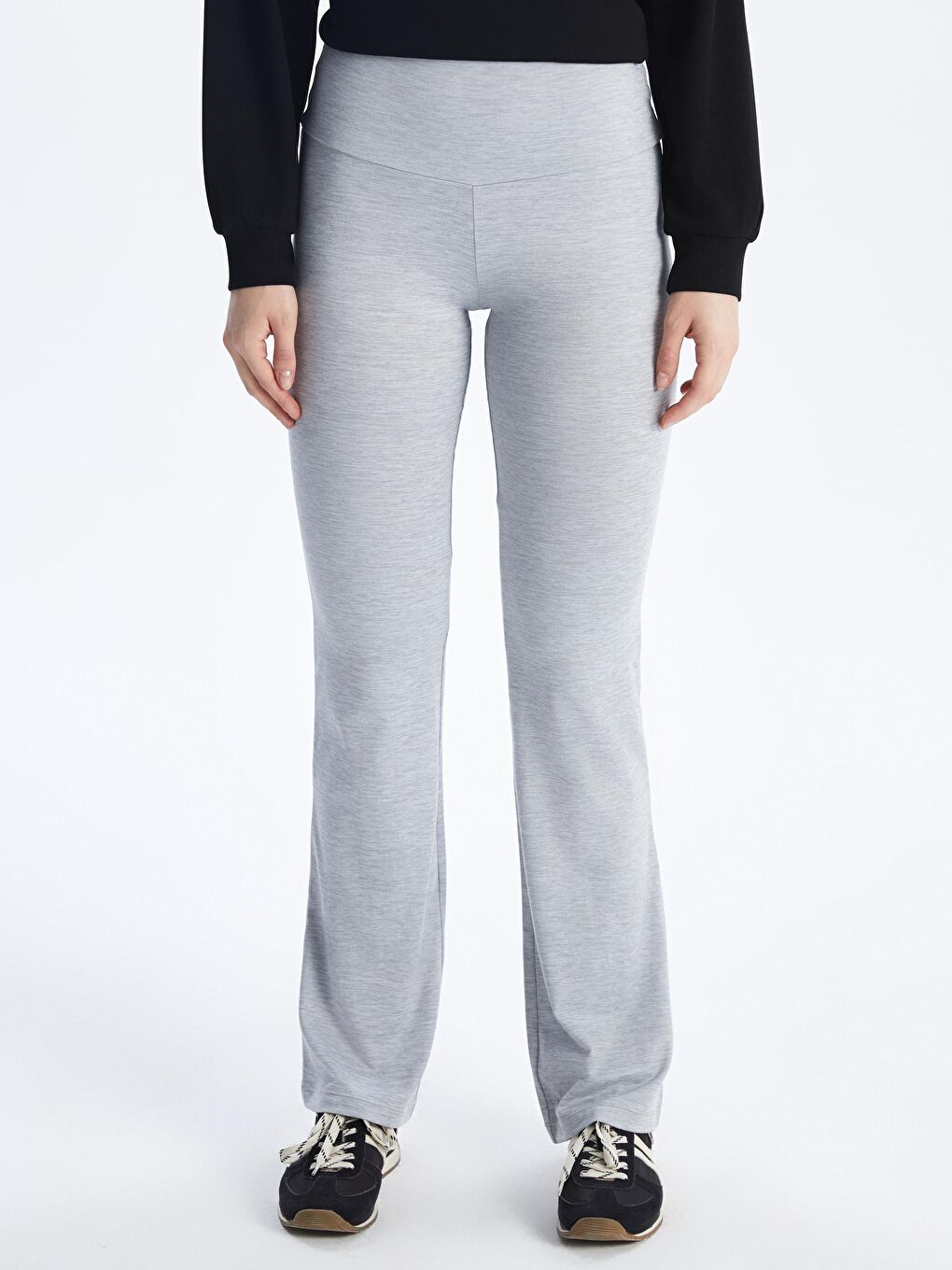 XSIDE ACTIVE Elasticated Waist Flared Women's Sports Leggings -W57993Z8-EHG