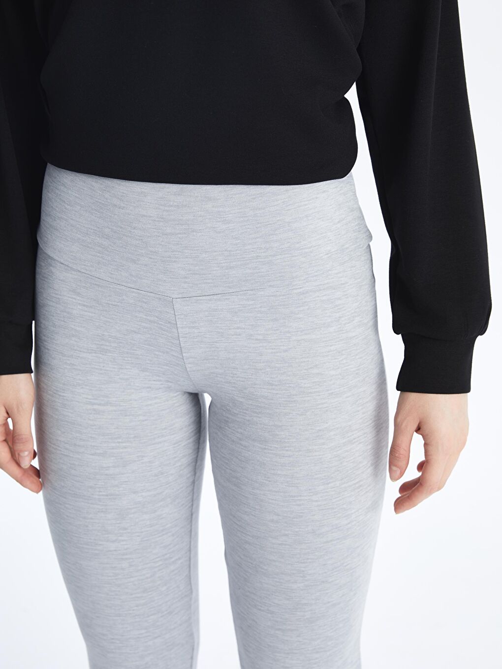 XSIDE ACTIVE Elasticated Waist Flared Women's Sports Leggings -W57993Z8-EHG
