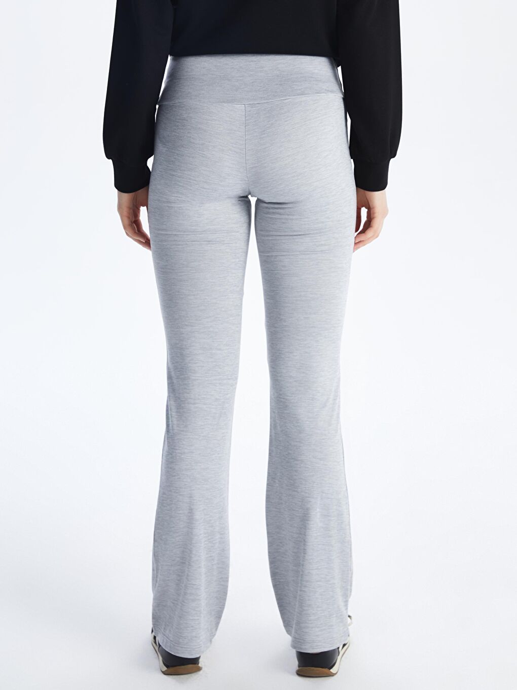 XSIDE ACTIVE Elasticated Waist Flared Women's Sports Leggings -W57993Z8-EHG