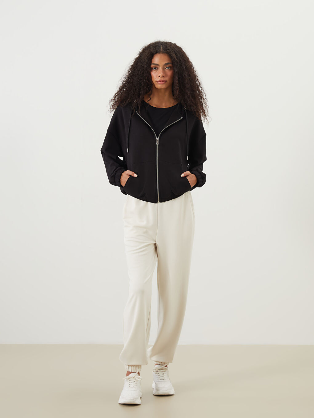 XSIDE ACTIVE Hooded Oversize Women's Zipper Sweatshirt -W57996Z8-CVL