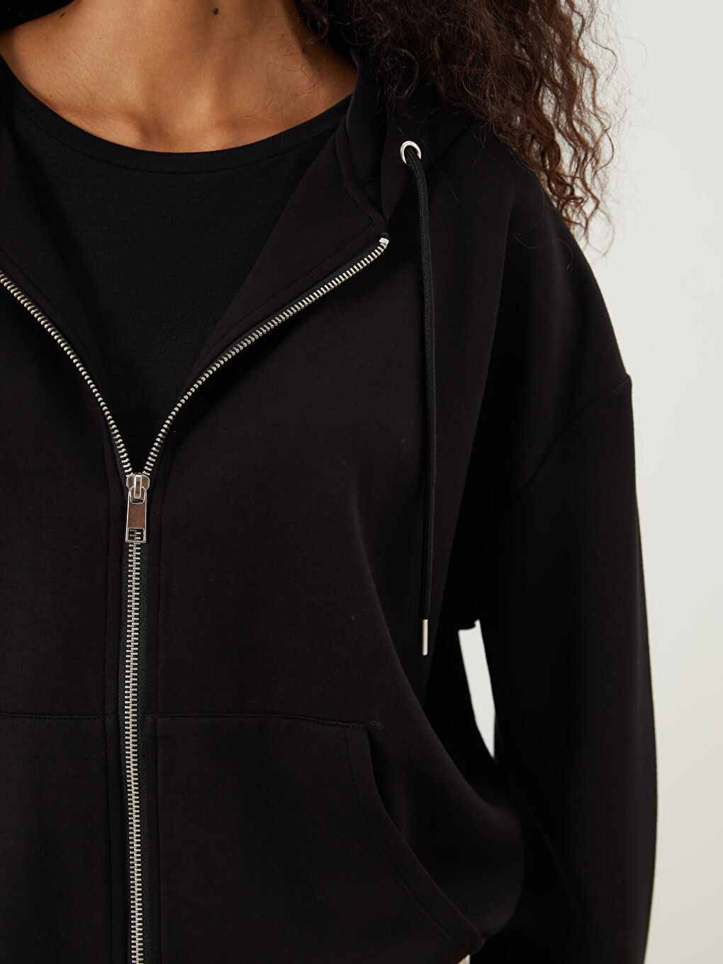 XSIDE ACTIVE Hooded Oversize Women's Zipper Sweatshirt -W57996Z8-CVL
