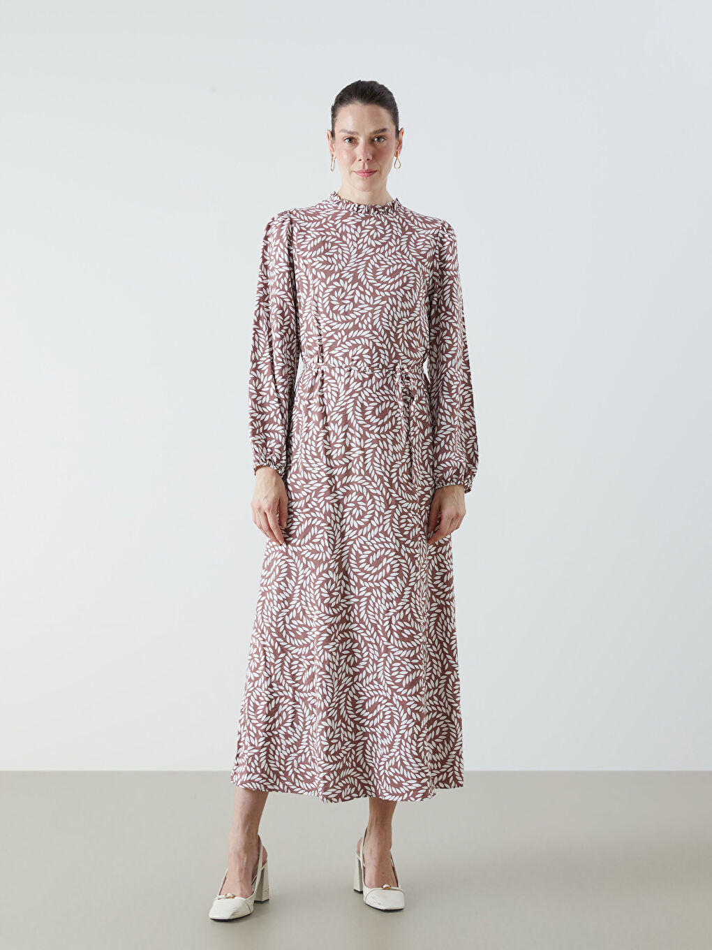LCWAIKIKI Classic Woman ECRU Dress -W58007Z8-LRA