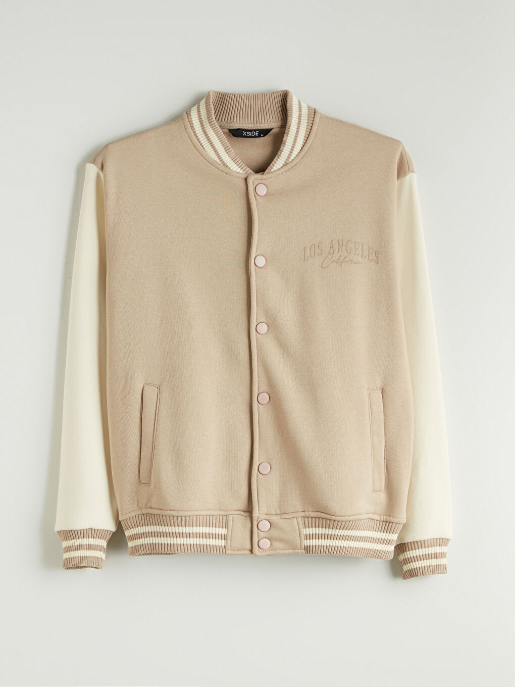 Man BEIGE Bomber Jacket-10