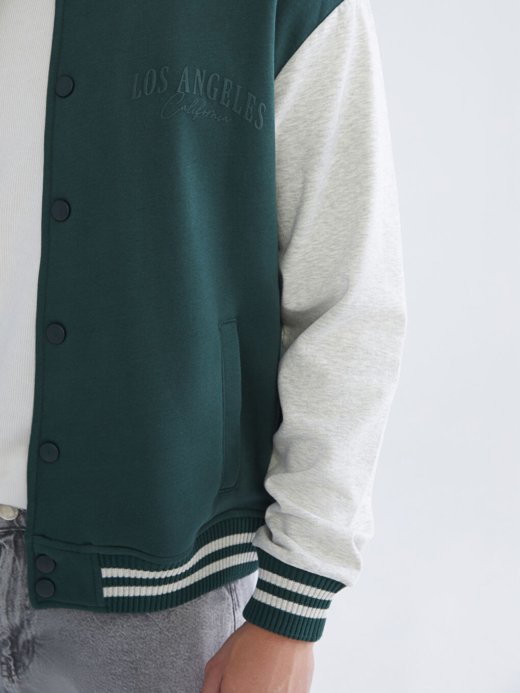 Man GREEN Bomber Jacket-3