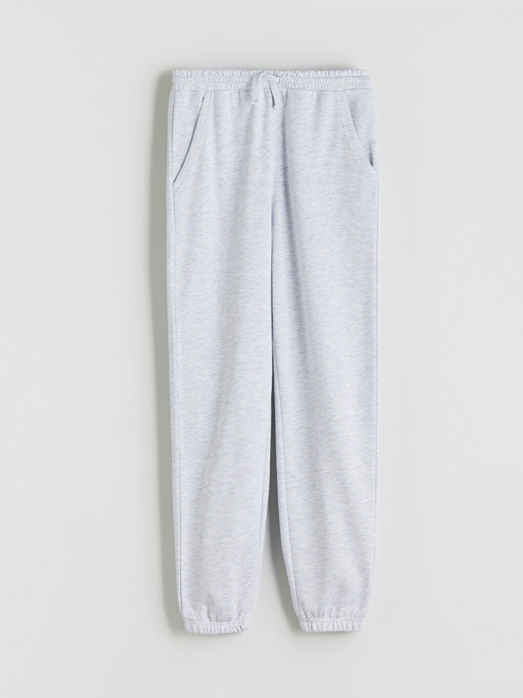 Gri Beli Lastikli Erkek Çocuk Jogger  Eşofman Altı