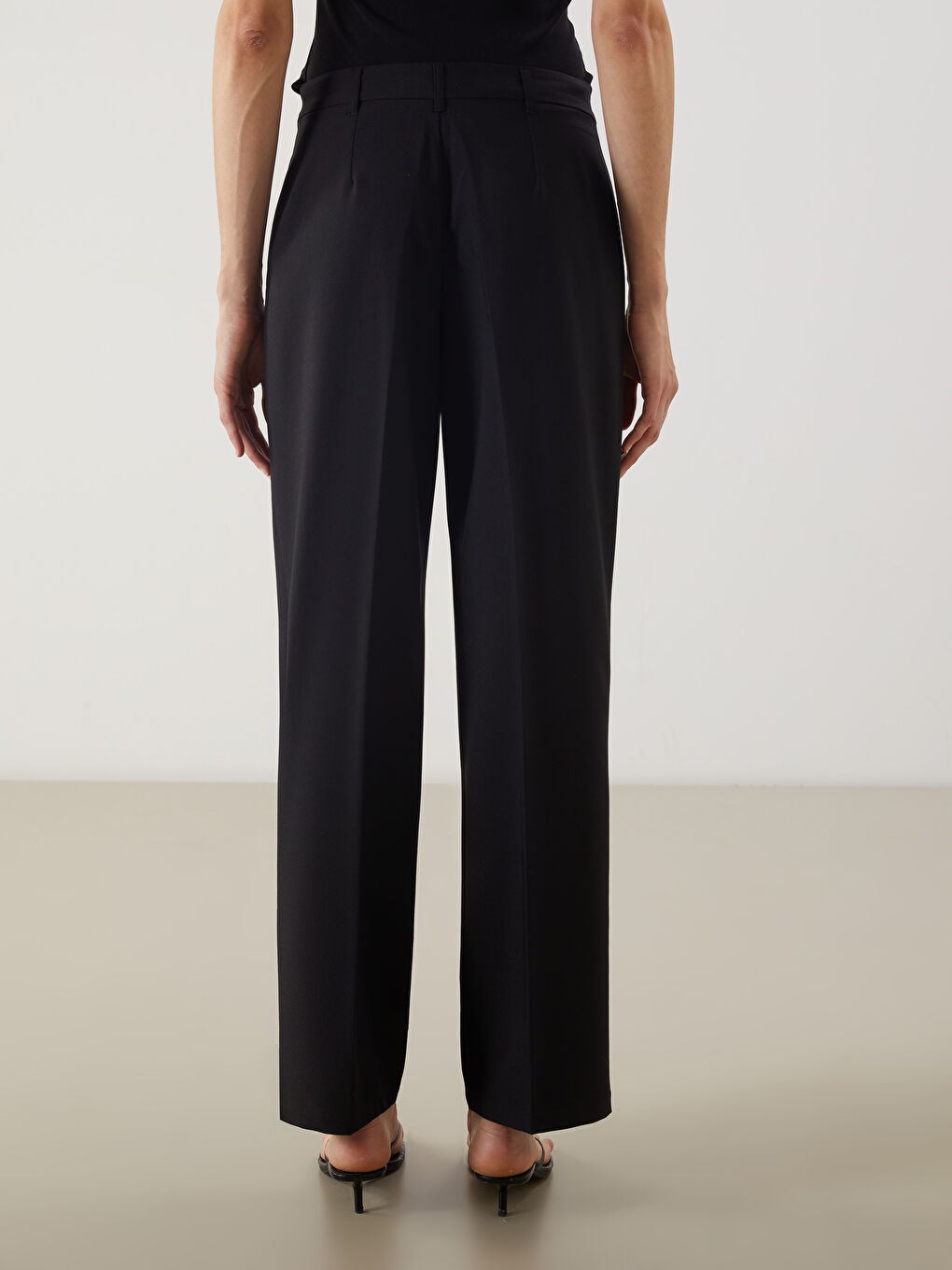 LCW Vision Slim Fit Wide Leg Women's Trousers -W58022Z8-CVL