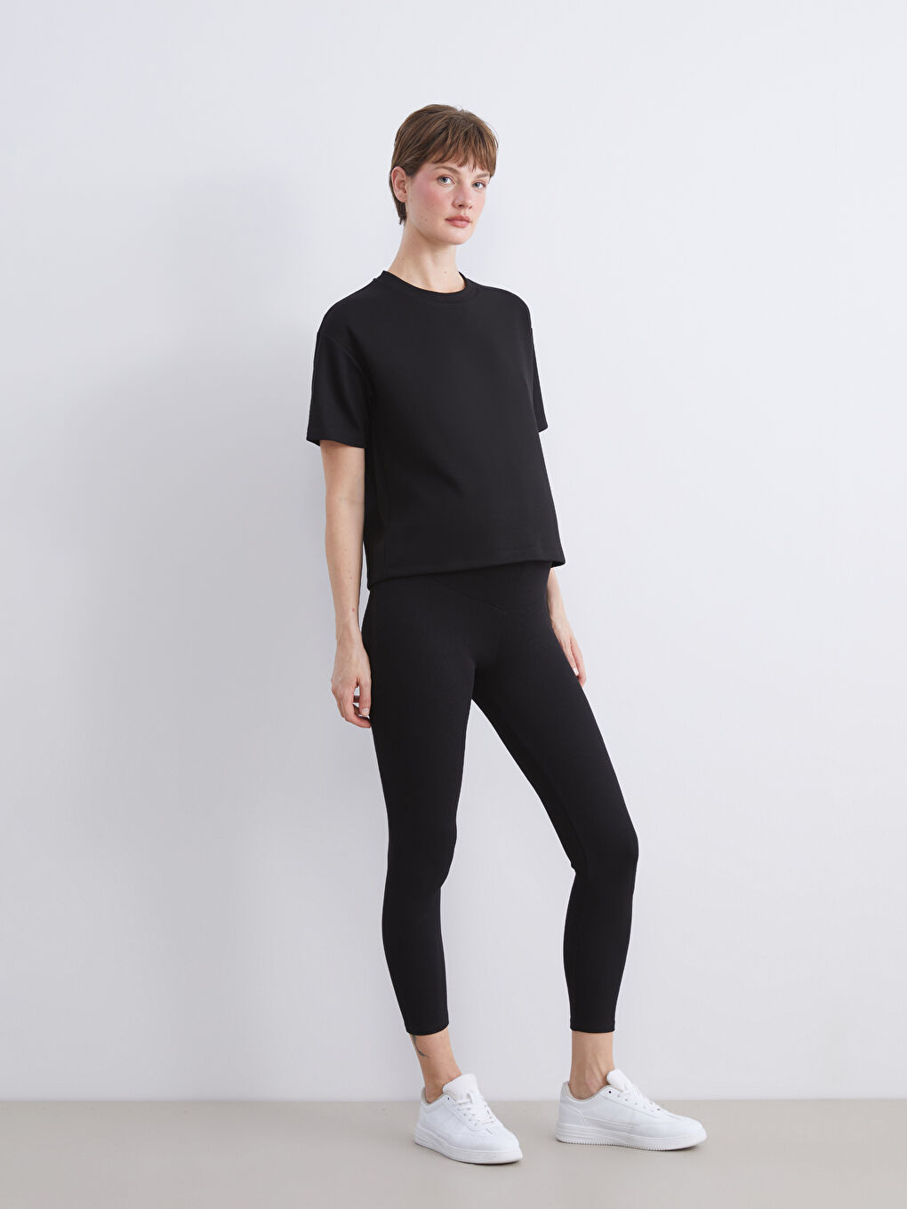 LCWAIKIKI Maternity Belly Panel Maternity Leggings -W58024Z8-CVL