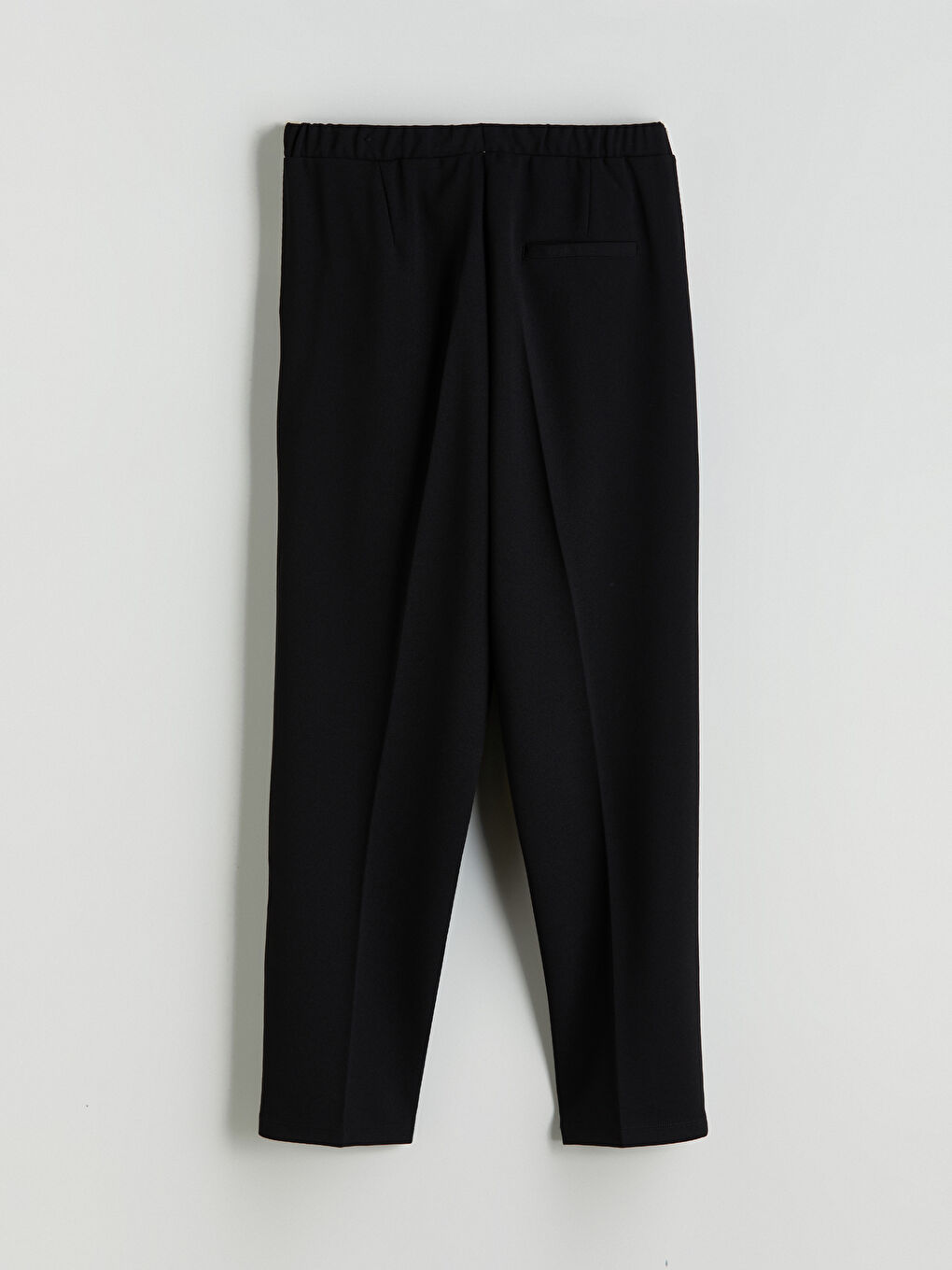 Elastic Waist Carrot Fit Women's Trousers-5