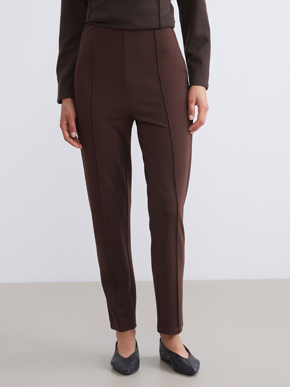 Woman BEIGE Trousers-1