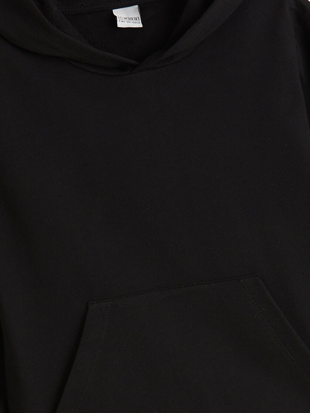 Hooded Boys' Thick Sweatshirt-4