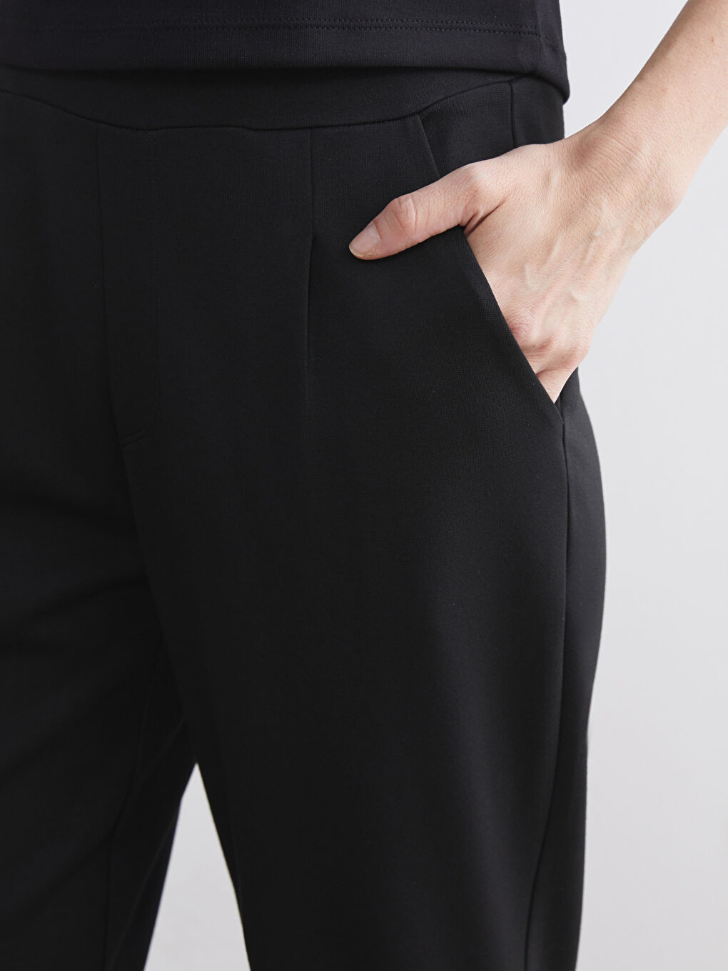 Elasticated Waist Women's Trousers-5