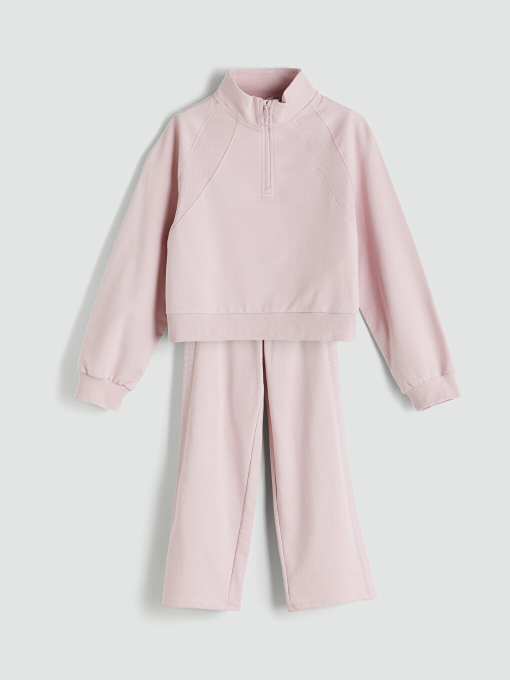 Ensemble Sweatshirt Fille À Col Cheminée