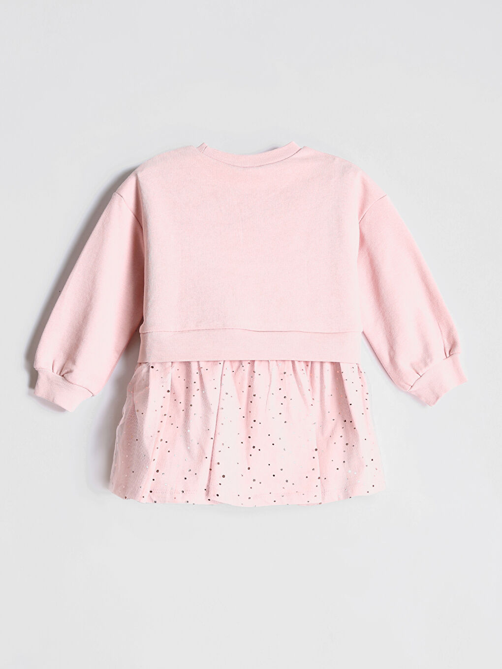 Crew Neck Girls' 3 Thread Dress-1