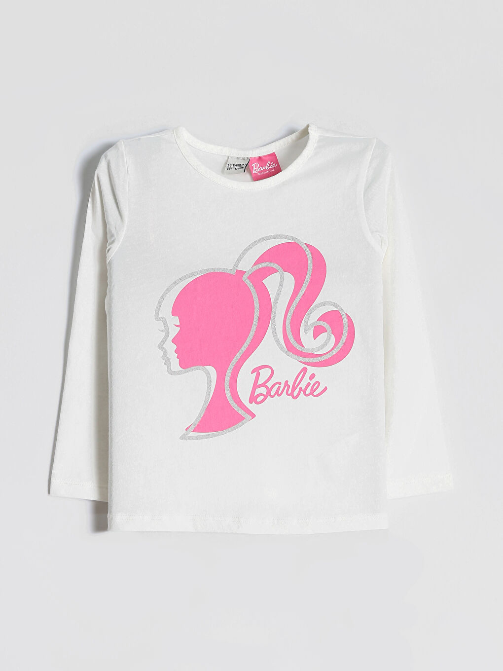 Lot de 3 T-shirts pour Filles Barbie à Col Rond Imprimés-2