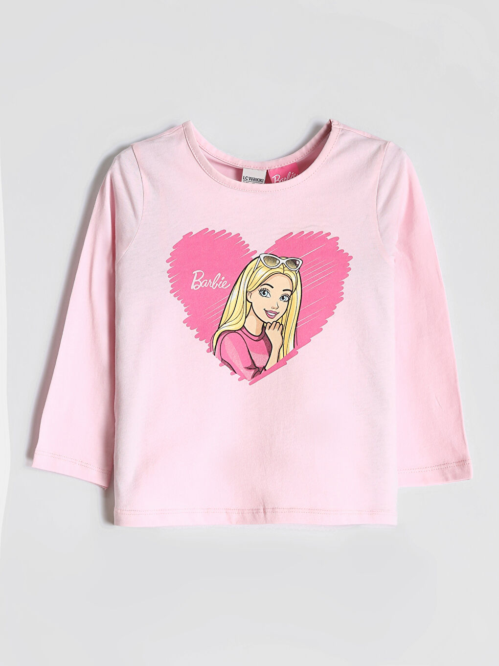 Lot de 3 T-shirts pour Filles Barbie à Col Rond Imprimés-3