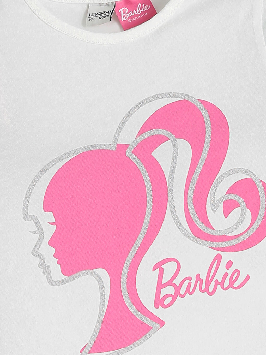 Lot de 3 T-shirts pour Filles Barbie à Col Rond Imprimés-6