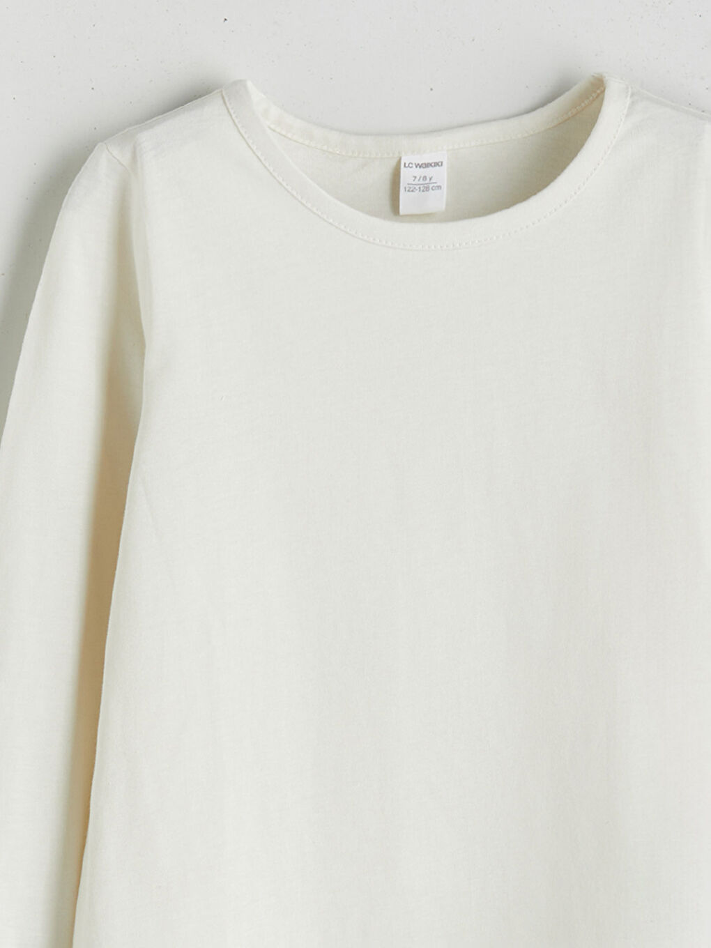 Crew Neck Girls' T-Shirt-2